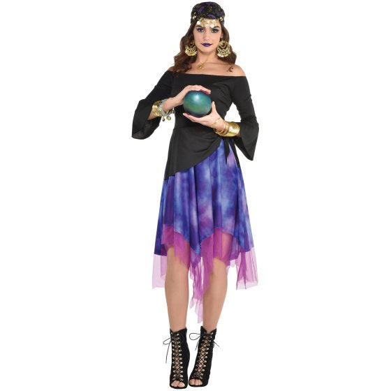 Fortune Teller High-Low Dress Womens Costume
