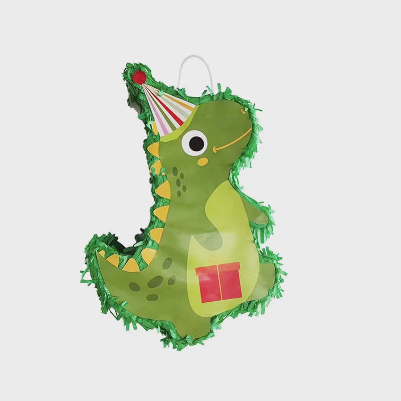 Green Baby T-Rex Dinosaur Pinata