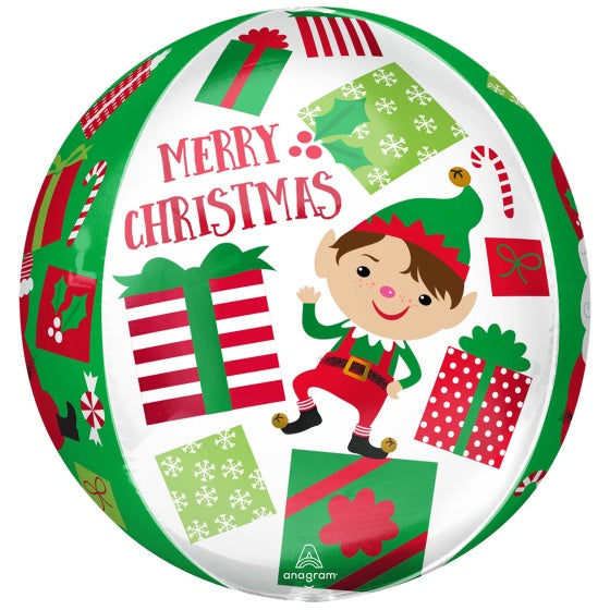 Orbz Santa & Elf Christmas Foil Balloon