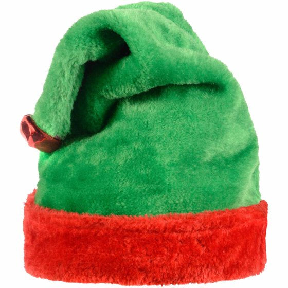 Elf Plush Adult Hat with Bell