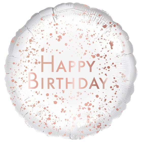 Rose Gold Happy Birthday Foil Balloon