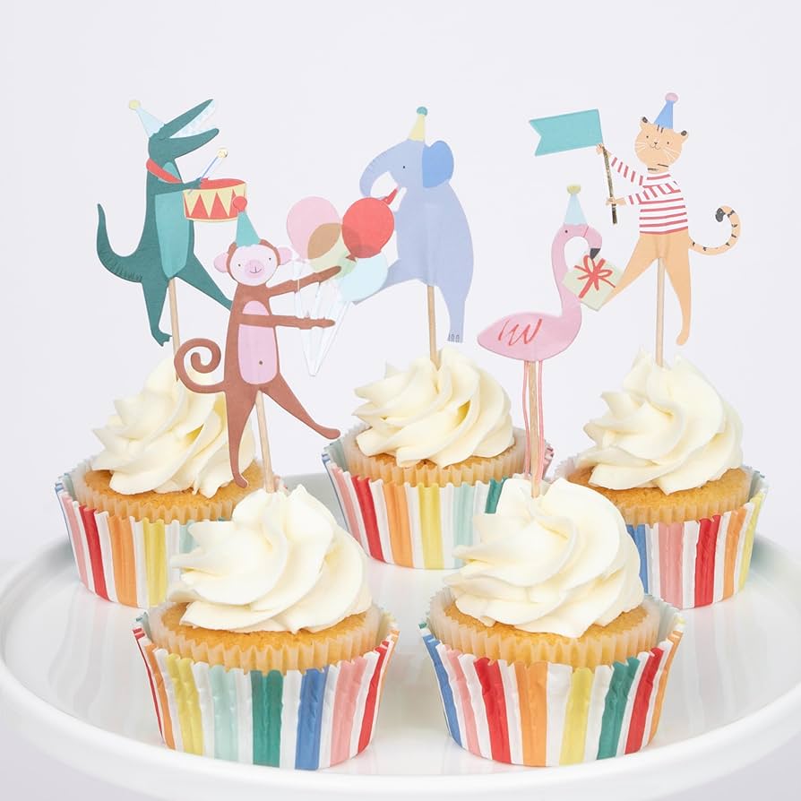 Mer Meri Animal Parade Cupcake Kits (Pack of 8)