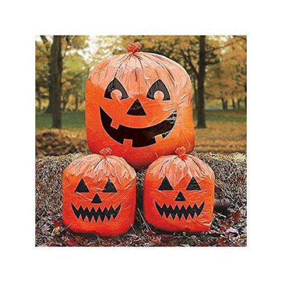 Halloween Pumpkin Lawn Bags (Two Sizes)