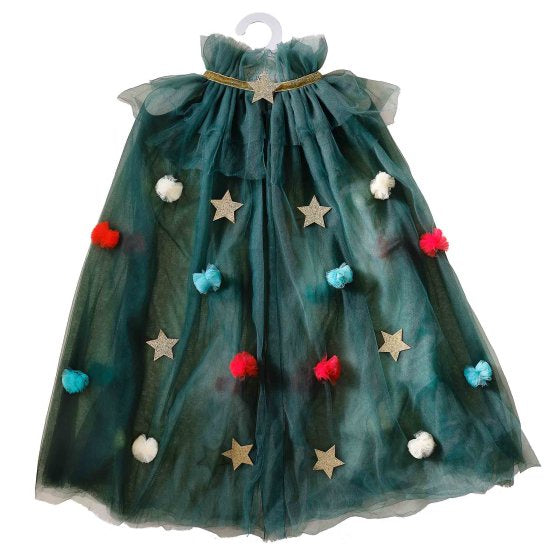 Chirstmas Tree Girls Costume Cape