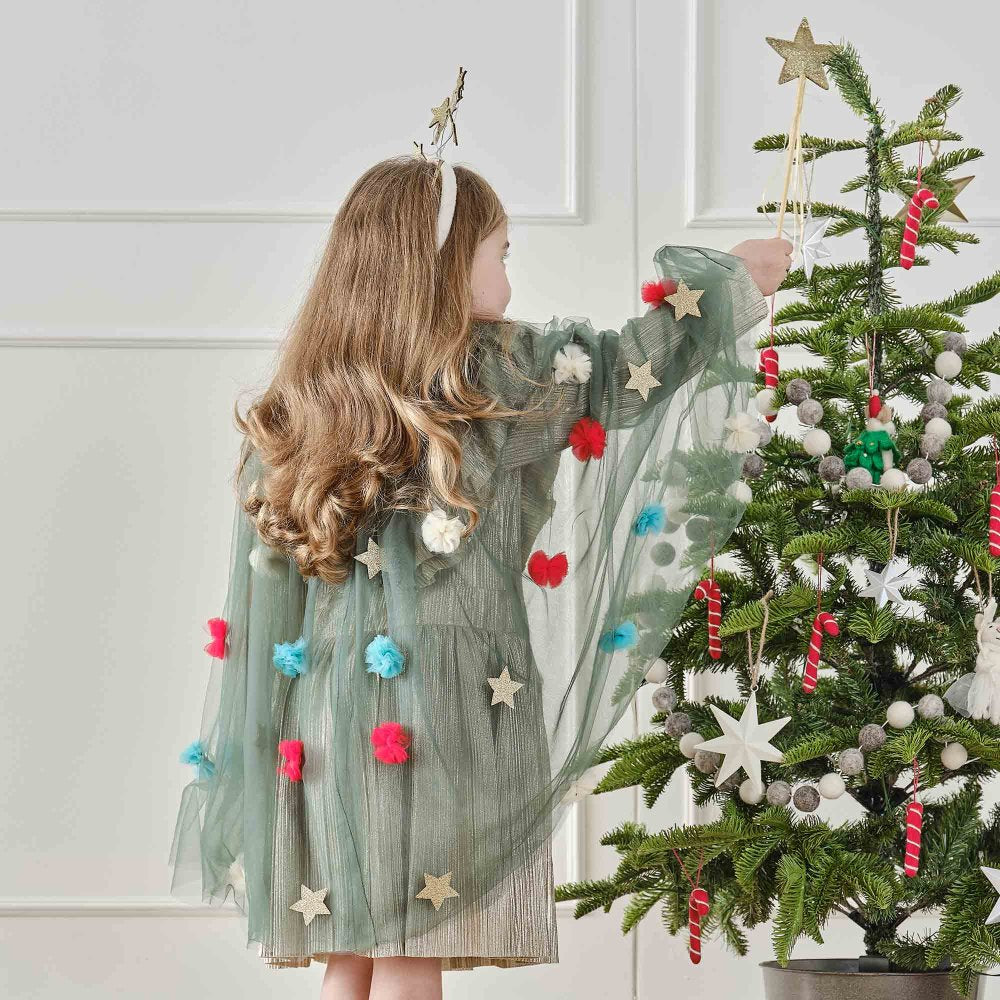 Chirstmas Tree Girls Costume Cape