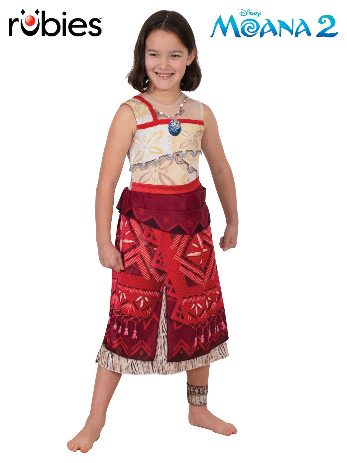 Deluxe Moana 2 Girls Costume