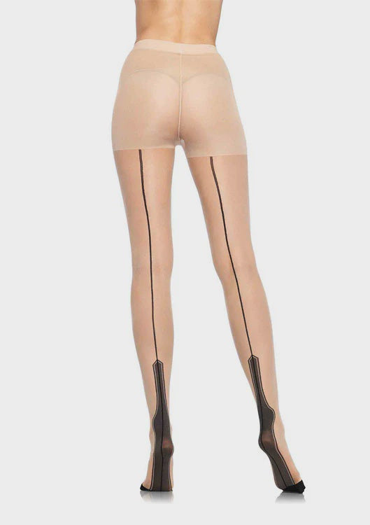 Lycra Sheer Havana Heel Pantyhose