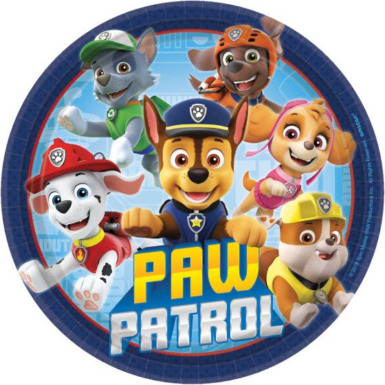 Paw Patrol Adventures Paper Plates 17cm (Pack of 8)