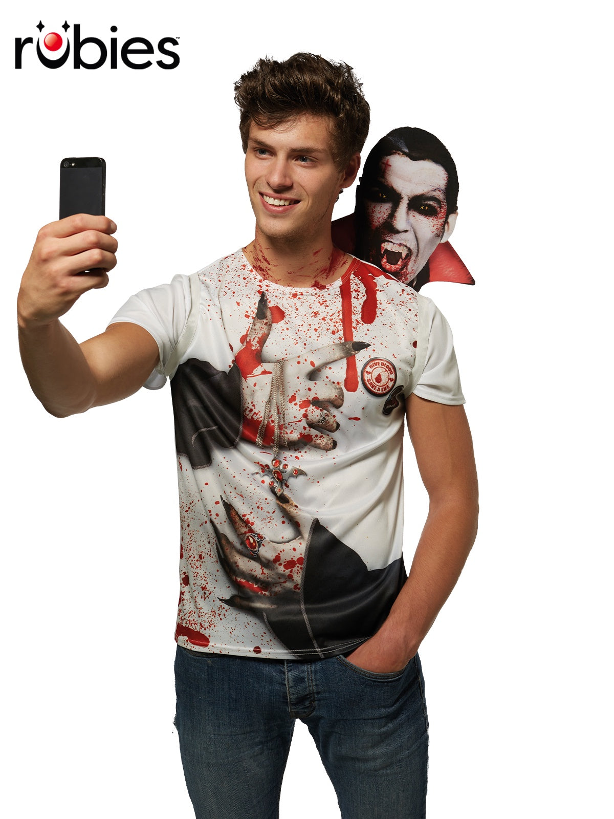 Vampire Selfie Shocker Mens Costume