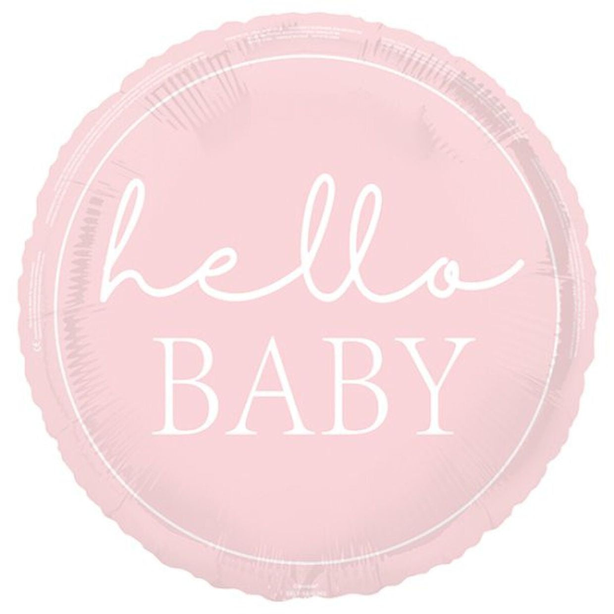 Hello Baby Pink 45cm (18") Foil Balloon