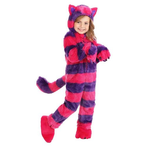 Pink and Purple Striped Cheeky Cat Toddler Costume