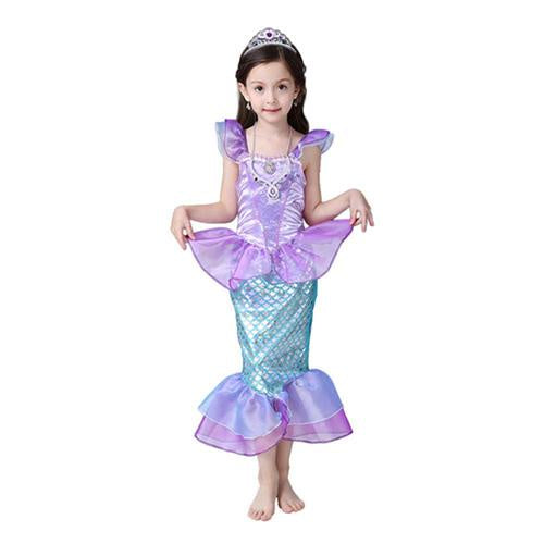 Purple Mermaid Girls Costume