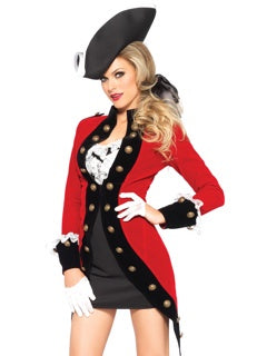 Rebel Red Coat Womens Costume