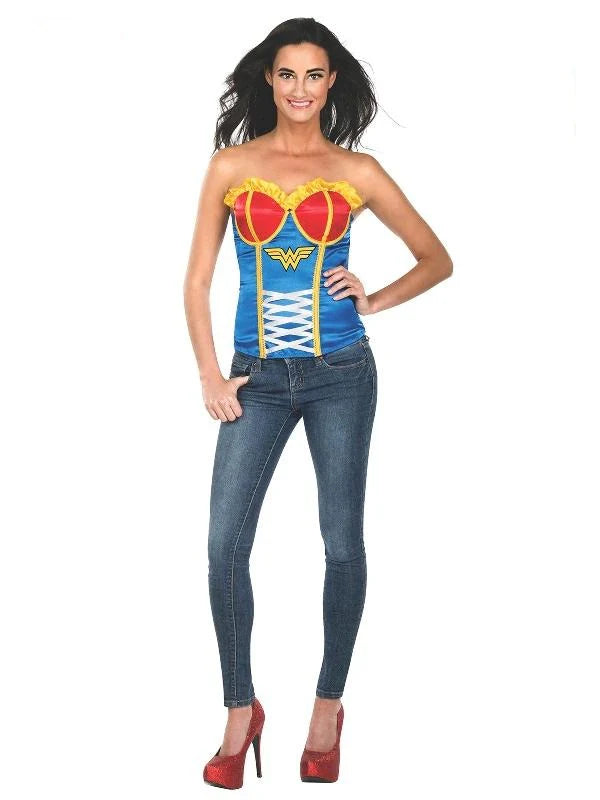 Wonder Woman Corset Womens Costume