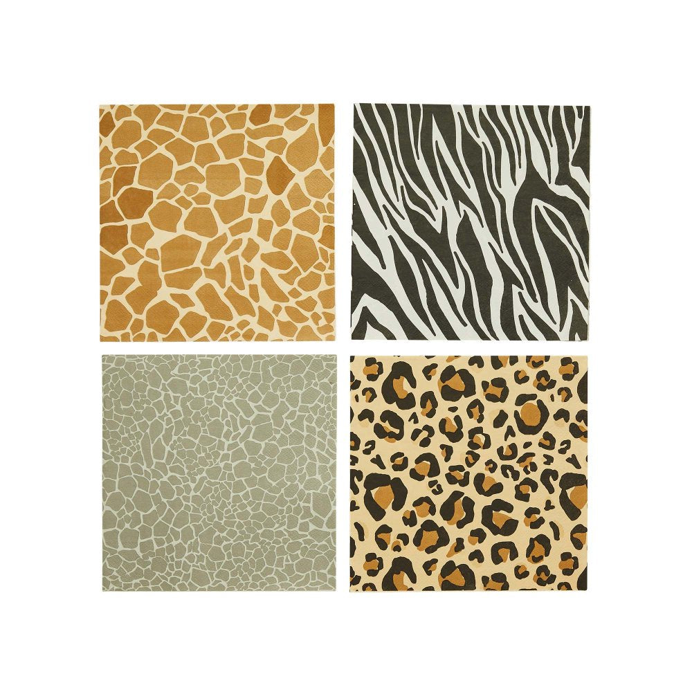 Party Animals Print Lunch Napkins (Pack of 16)