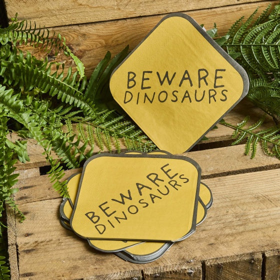 Party Dinosaurs Beware Lunch Napkins Pack of 12