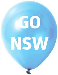 NSW State Of Origin Light Blue Balloons 25pk