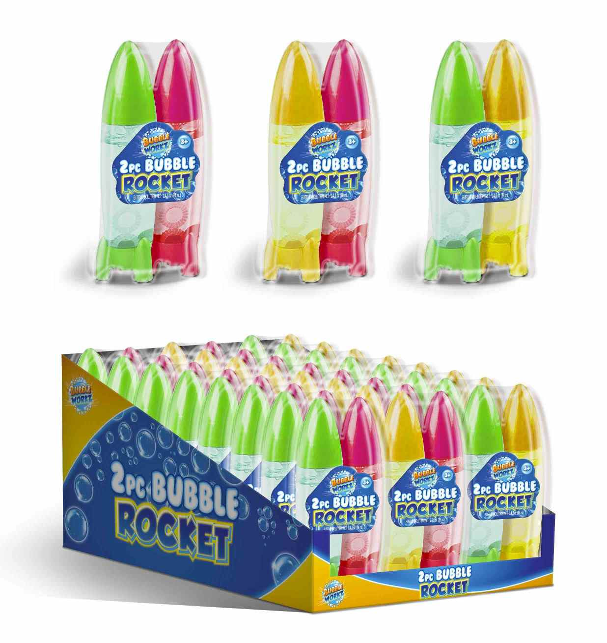 Bubble Rocket Party Favours 2pk