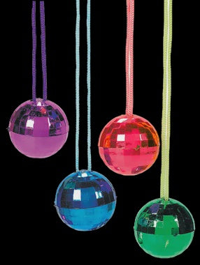 Disco Ball Novelty Necklaces