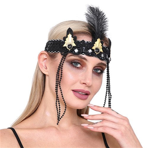 Golden 20s Flapper Headband