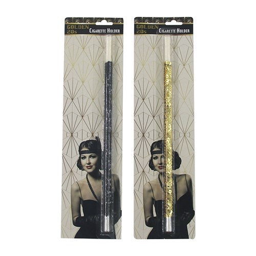 Golden 20s Sequin Cigarette Holder