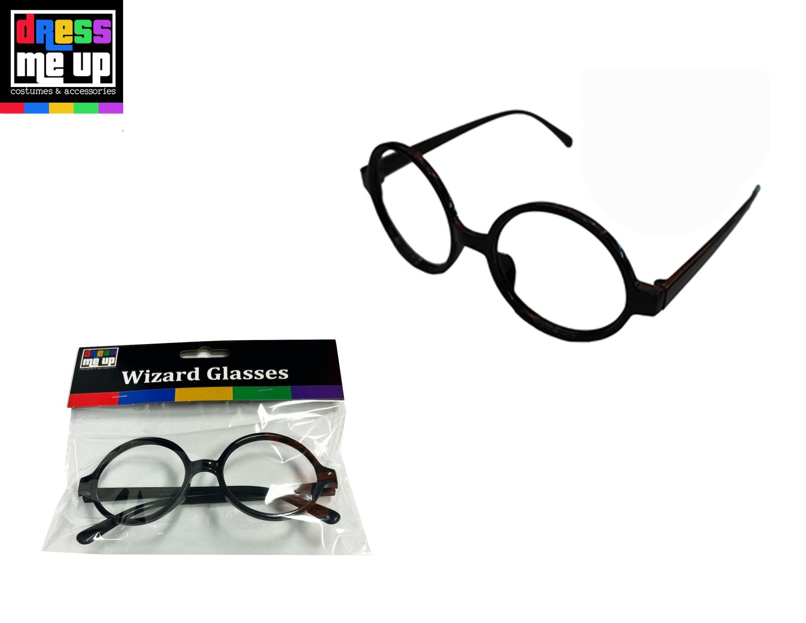 Black Round Wizard Glasses