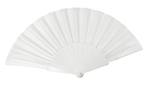White 23cm Hand Fan