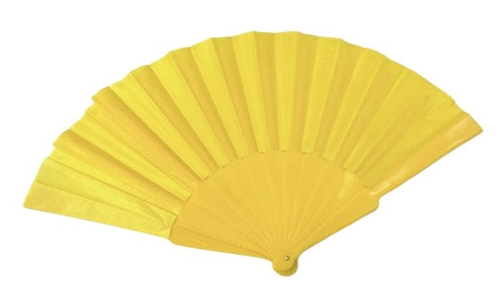 Yellow Hand Fan 23cm