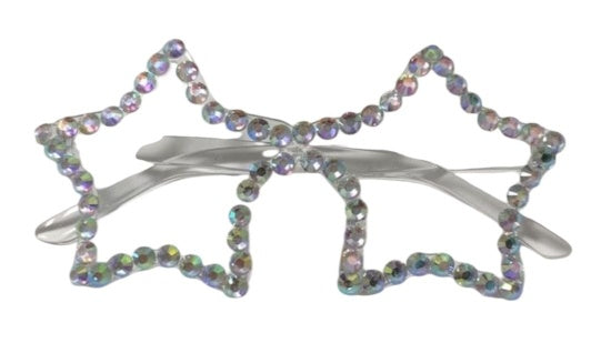Clear Diamond Star Glasses