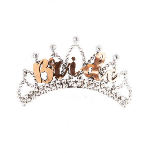 Bride Rose Gold and Silver Tiara