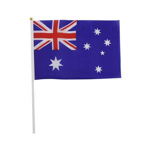 Australian Flag on Stick 6pk