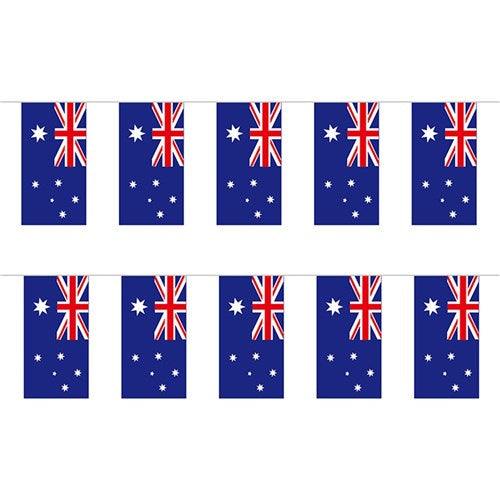 Aussie Rectangle Paper Bunting 8PC