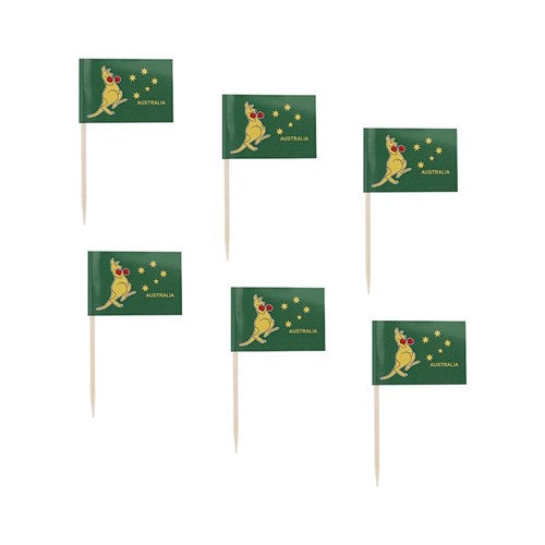 Boxing Kangaroo Flag Picks 50 Pack