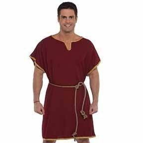 Mens Burgundy Tunic Dress Costume