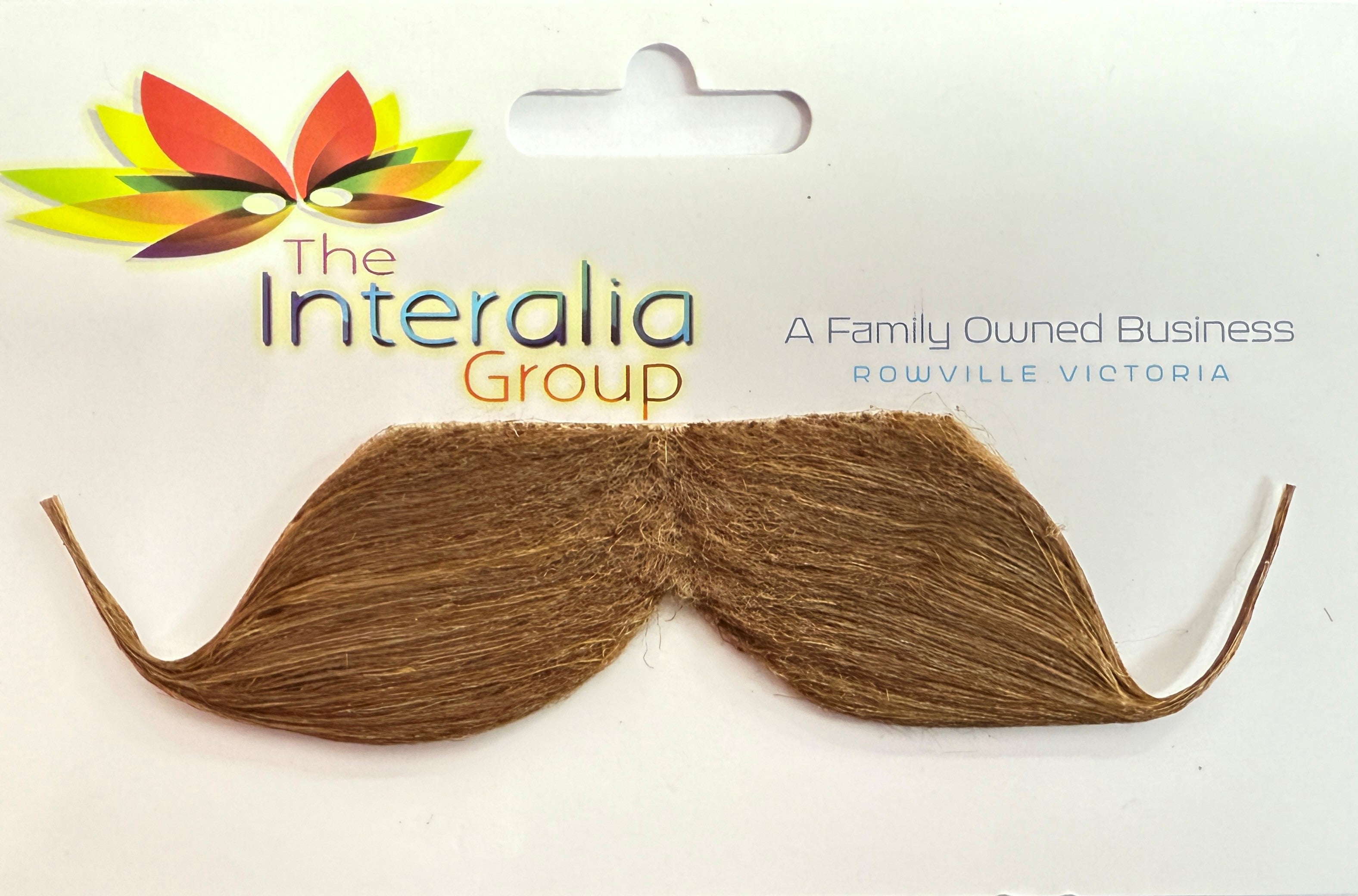 Brown Handlebar Moustache