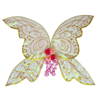 Pink/Gold Fairy Wings 80cm