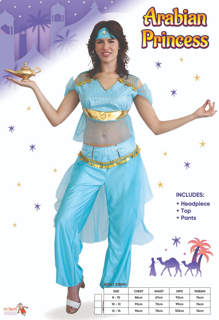 Arabian Princess Womens Costume