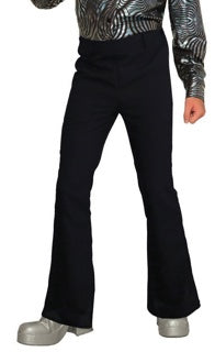 Flared Black Disco Pants Mens Costume