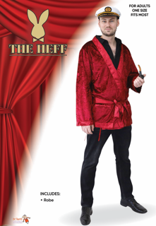 The Heff Smoking Jacket Mens Costume