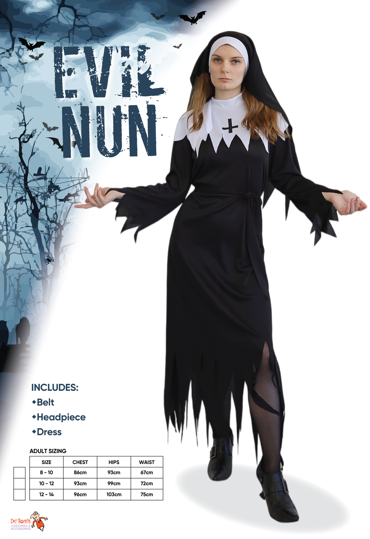 Evil Nun Costume