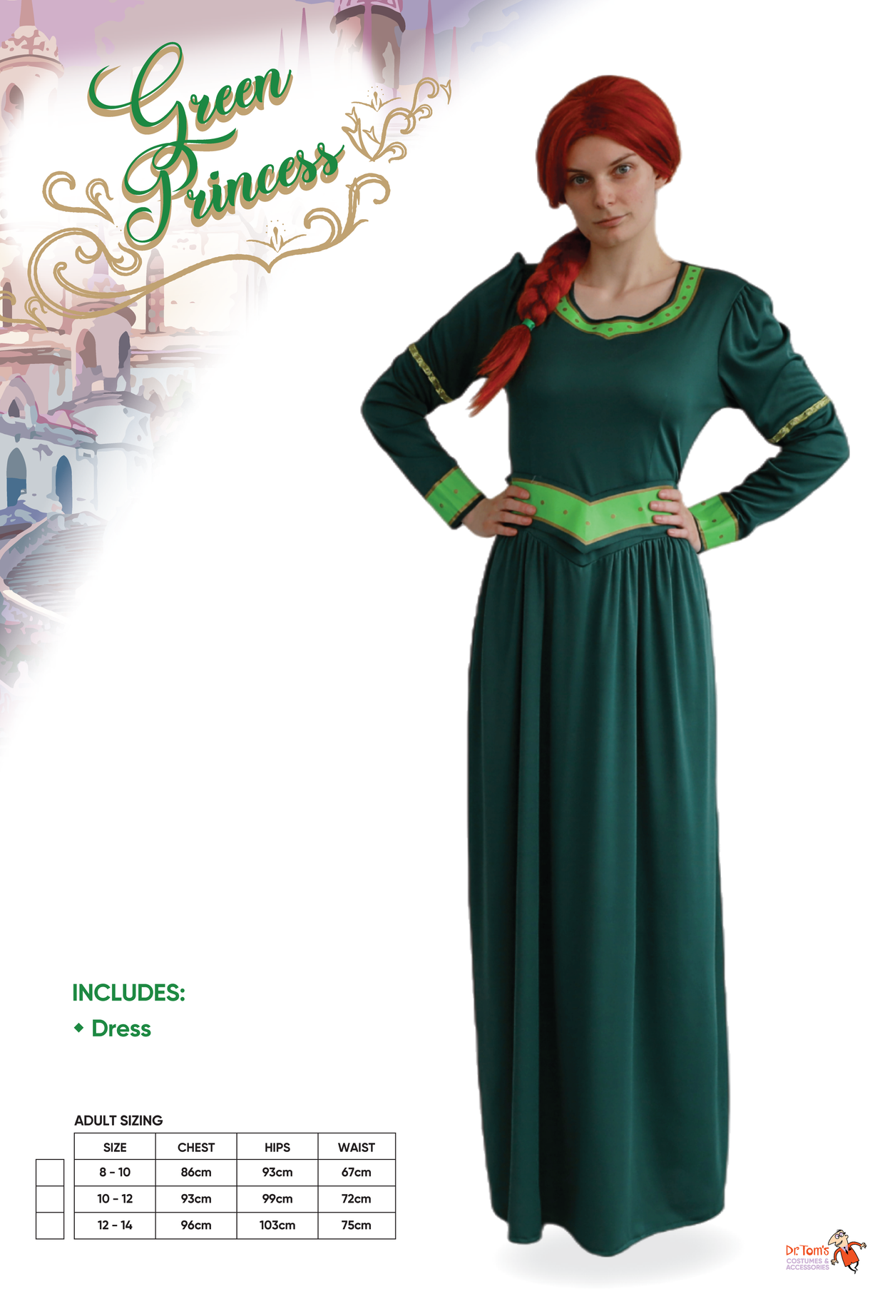 Green Princess Dress Costume