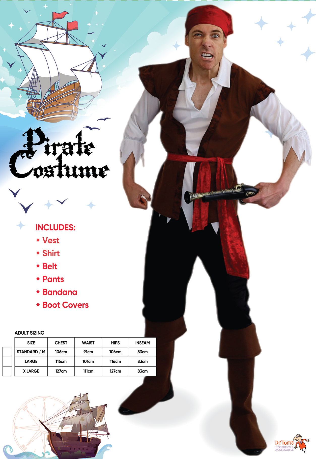 Mens Pirate Costume