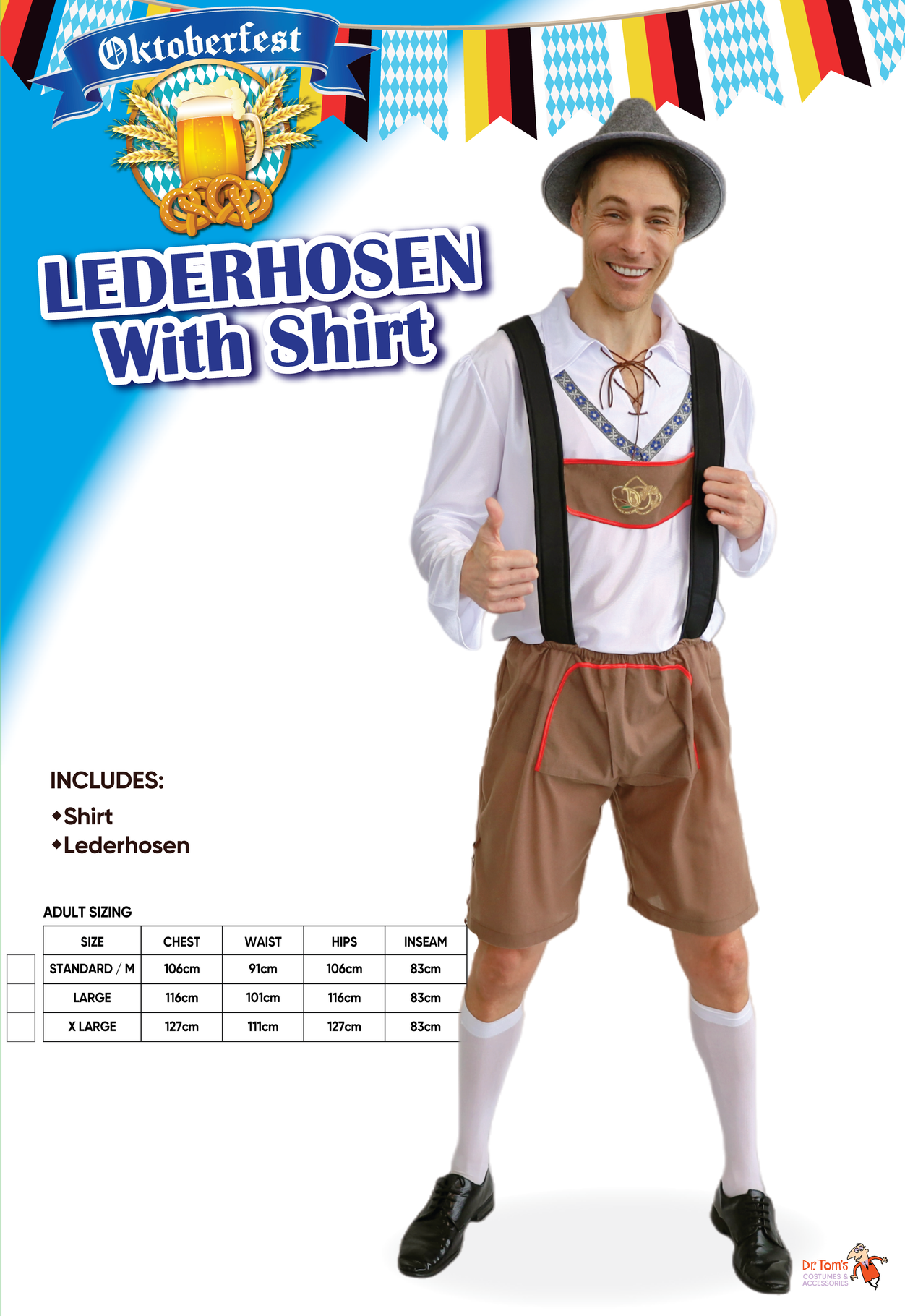 Lederhosen with Shirt Costume
