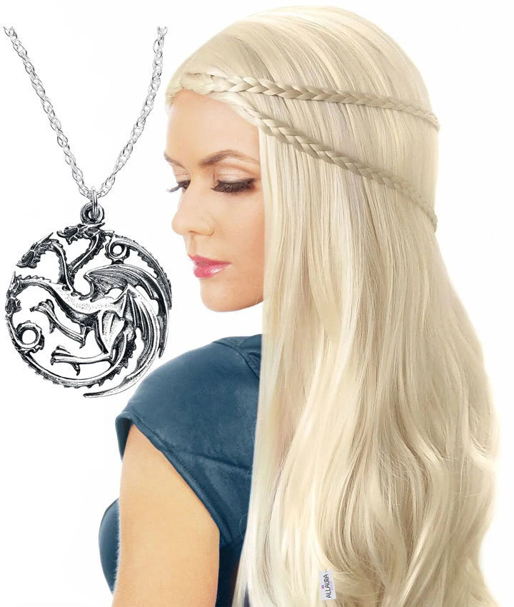 Daenerys Dragon Mother Braided Long Blonde Wig