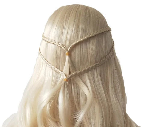 Daenerys Dragon Mother Braided Long Blonde Wig