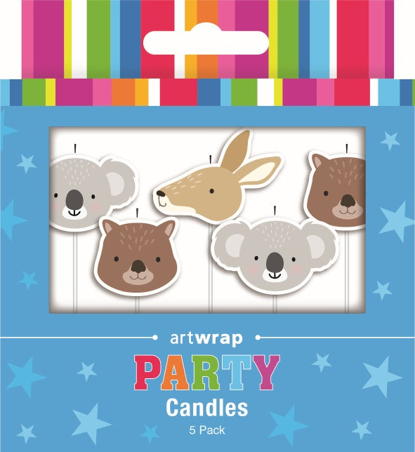 Animal Candles on Pick (Pack of 5)