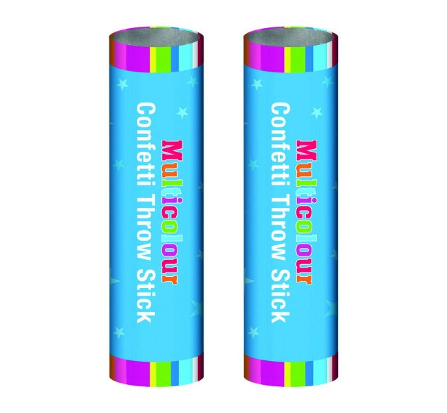 Throw Confetti Stick 2pk 13cm