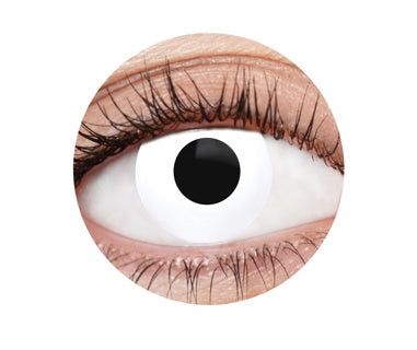 White Deranged I Contact Lenses