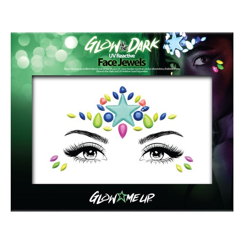 Glow in the Dark Star Face Jewel