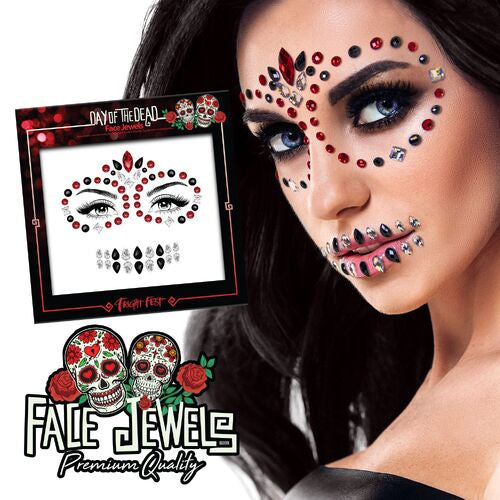 Fright Fest Day Of the Dead Face Jewel